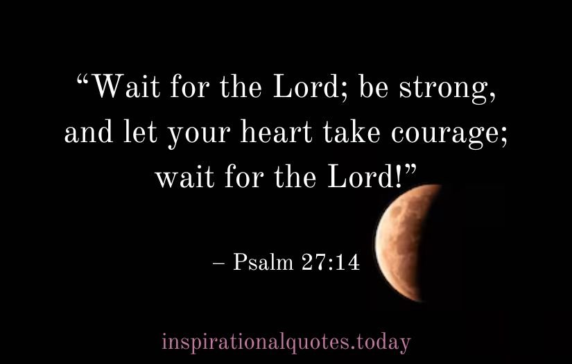 bible quotes about waiting for love