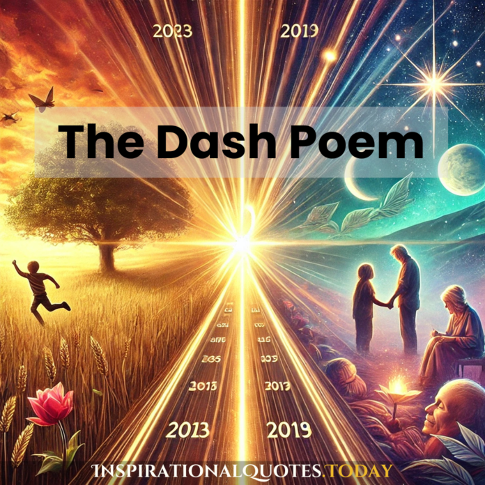 the dash poem