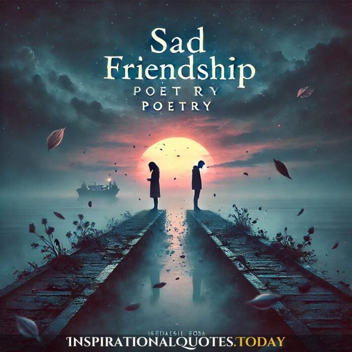 sad friendship poetry